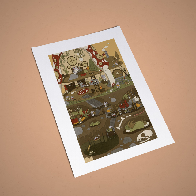 Art Print "MUSHY MICE"