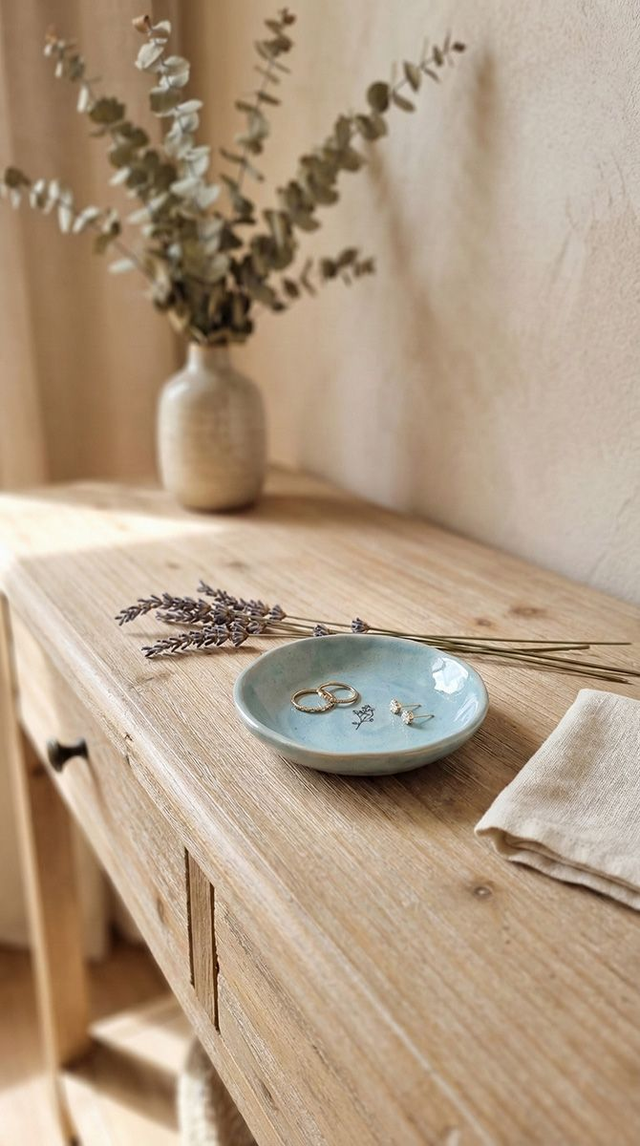 Jewellery dish - Flower blue