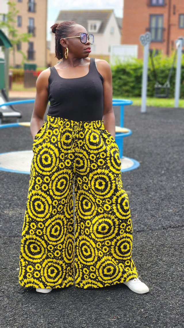 Yellow Ankara Baggy Trousers