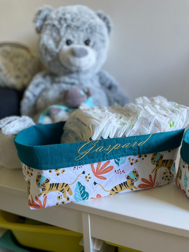 ​👶 Ensemble de 3 panières gigognes et de 12 lingettes🎀