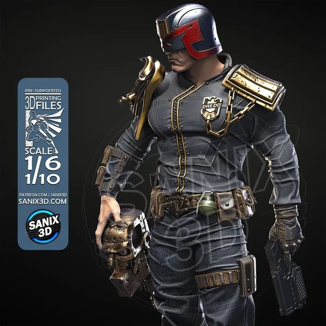 STATUE JUDGE DREDD série movie 