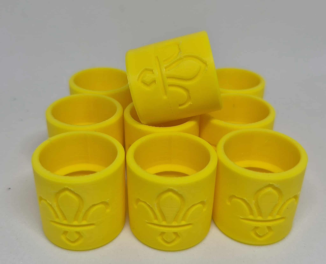 Woggle - Basic - Yellow - 10 Pack
