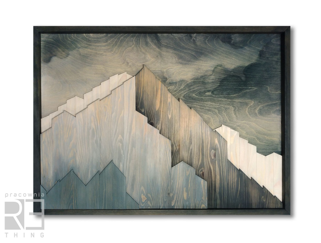 Z archiwum - "Himalajskie Szczyty" - Drewniana Mozaika ver.1