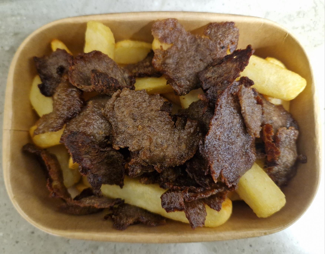Lamb Kebab and Chips