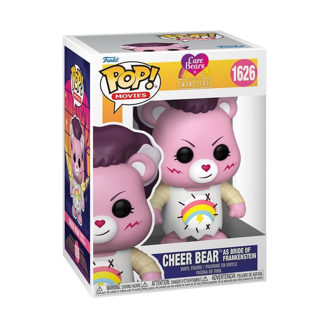 Funko - Care Bears x Universal Monsters Cheer Bear Bride of Frankenstein 9 cm POP!