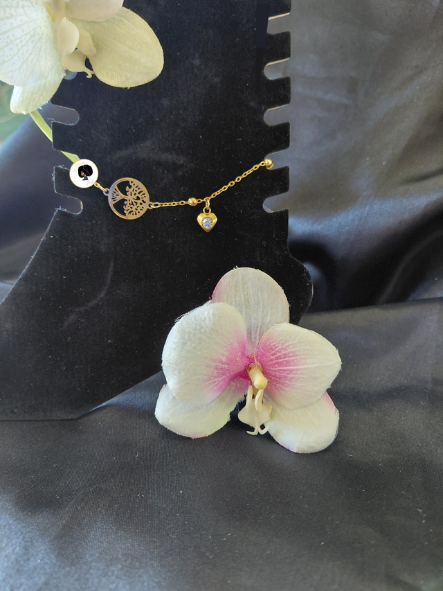 Chaîne de cheville Arbre de vie Doré