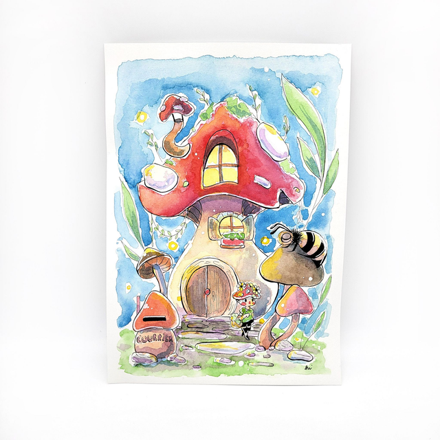 Aquarelle La maison Kokliko