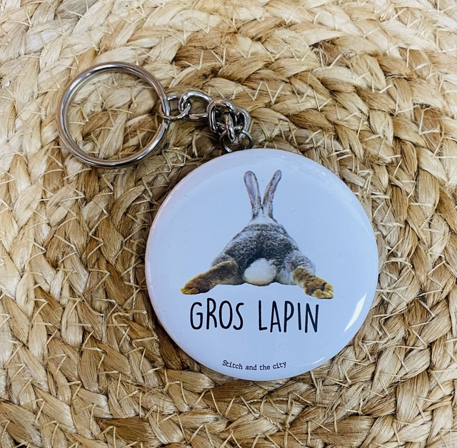 Porte clé Gros lapin