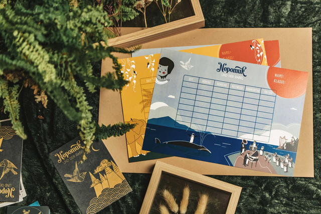 Stundenpläne - 12 Stück von einer Sorte oder gemischt