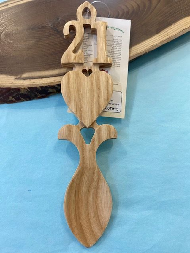 21st Birthday Welsh Lovespoon 