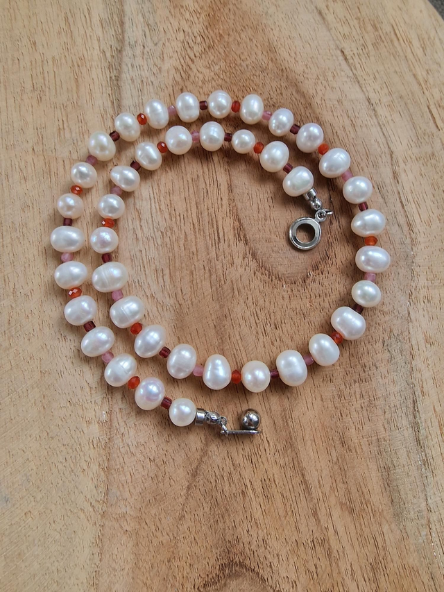 Pearl and Pop  Sunset clip argent