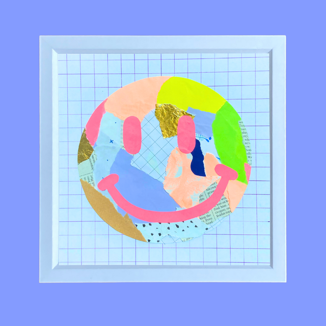 Smiley Face collage - Framed 