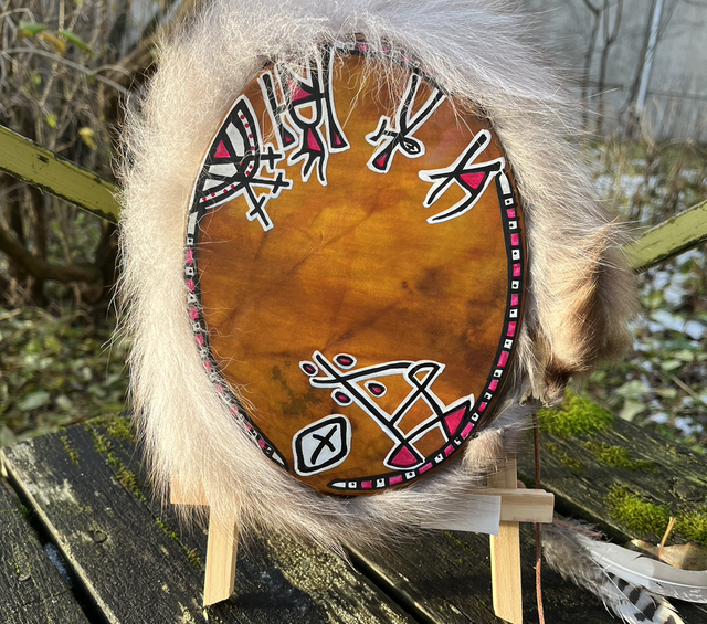 Pieni shamaanirumpu soikea Noita 