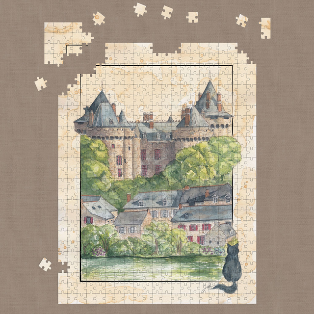 Puzzle 500 pièces - Bretagne - Combourg