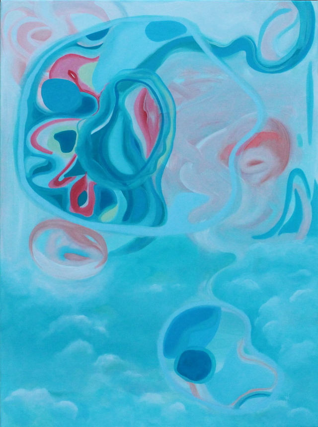 Huile sur toile | LA BAIGNEUSE