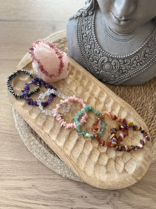 Bracelets Chips en Pierres Naturelles - Au Choix