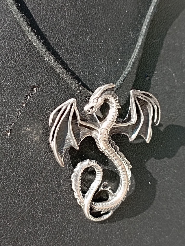 Pendentif Dragon de Lure en Argent