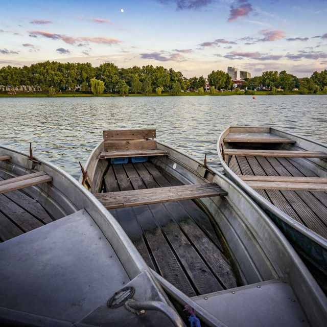 Ruderboote am Aasee