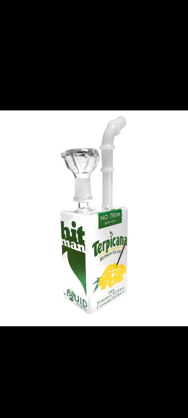 Orange Juice Glass Bong 19cm

