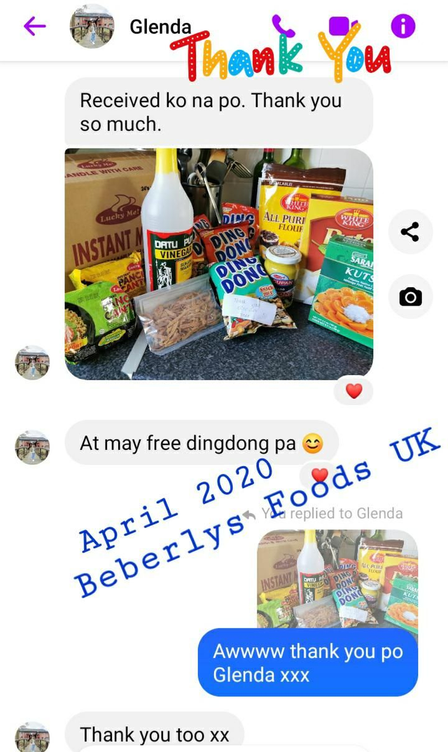 From Customer: Mrs Crawford G. ( Fife Scotland- April 2020)