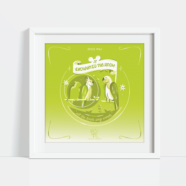 Illustration Attractions Légendaires | 18 Enchanted Tiki Room