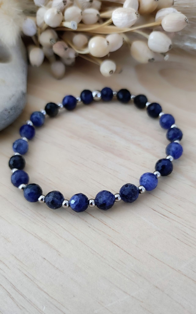 Bracelet "Stabilité Émotionnelle" Sodalite