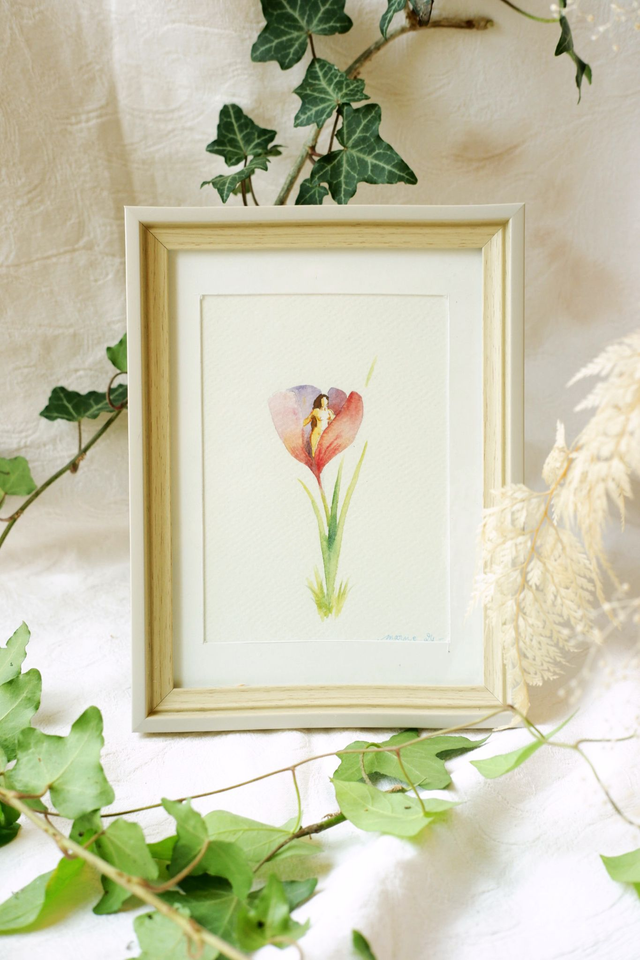 Original encadré A6 "La graine"