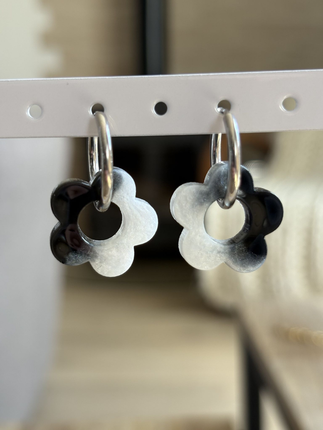 Pampilles THAÏS - noire et blanche