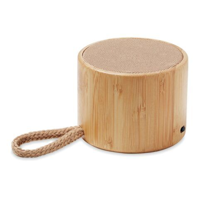Round bamboo 5.1 wireless speaker