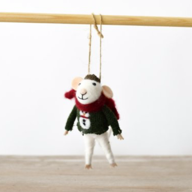 Felt Snowman Jumper Mouse