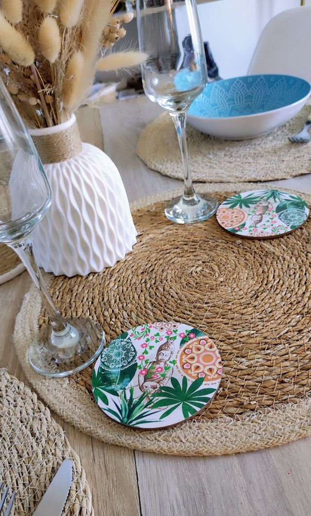 6 Sous-verres Bouddha