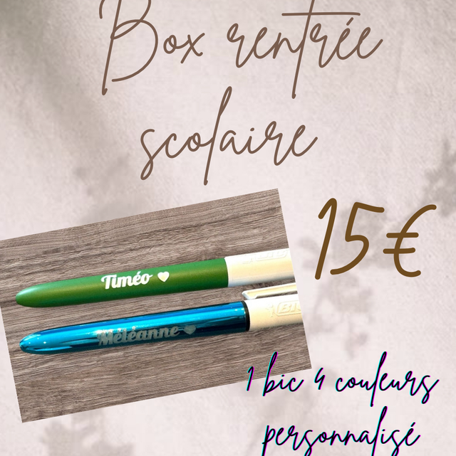 Box rentrée bic +photos de classes 