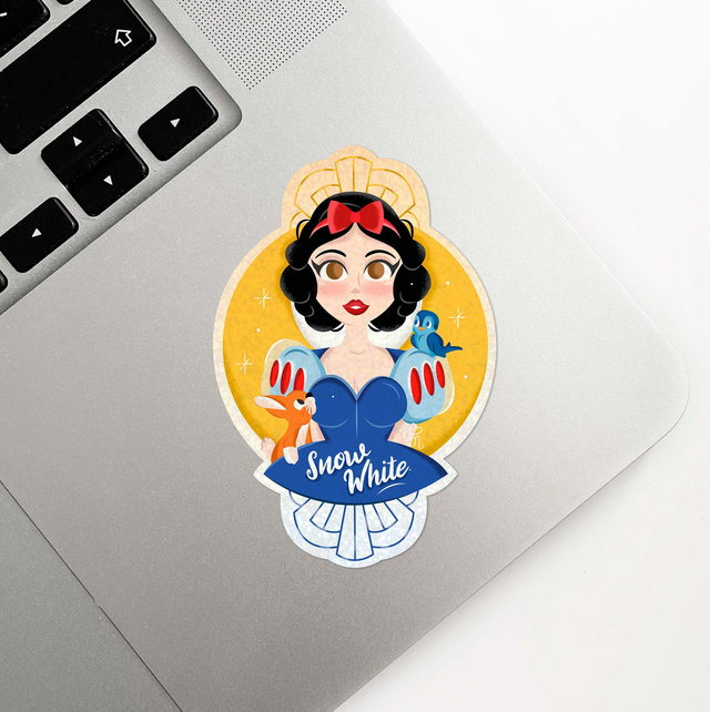 Sticker holographique Girl Power | 01 Snow White