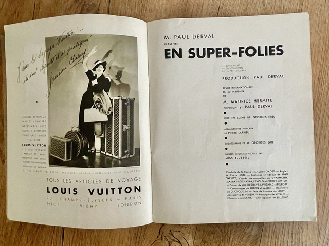 Revue Folies Bergère 1937. Paris. 'En super folies'. Joséphine Baker