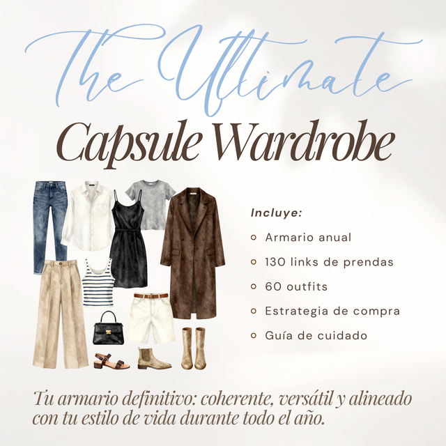 THE ULTIMATE CAPSULE WARDROBE - Tu armario cápsula completo
