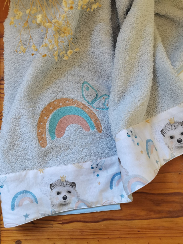 Serviette Moka Glacier Brodé