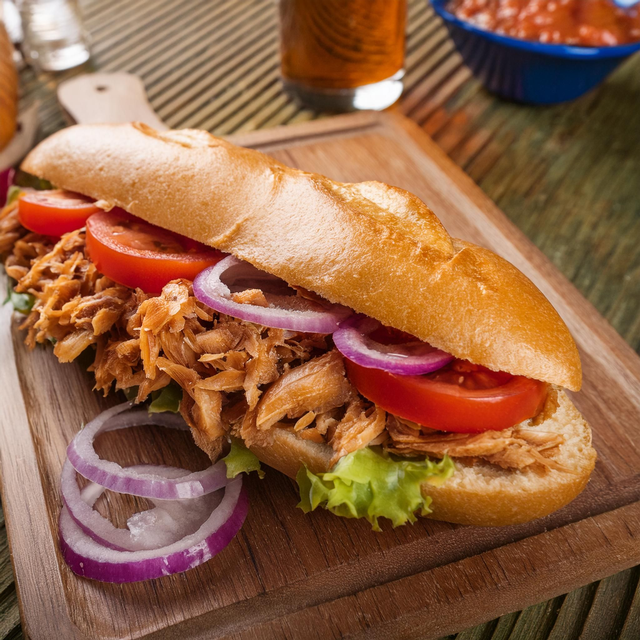 Menu Onion Chicken Cheese Sandwich
