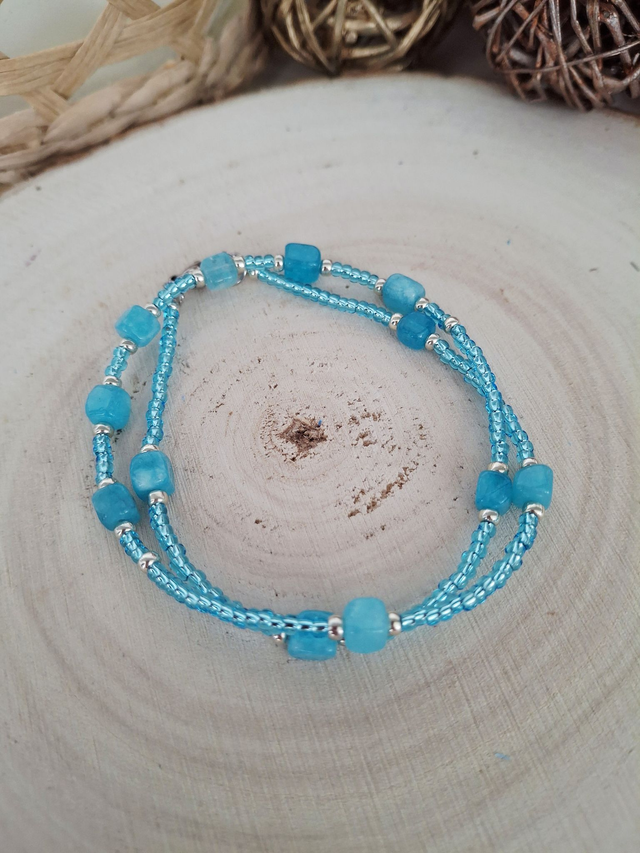 Collier Capri blue silver