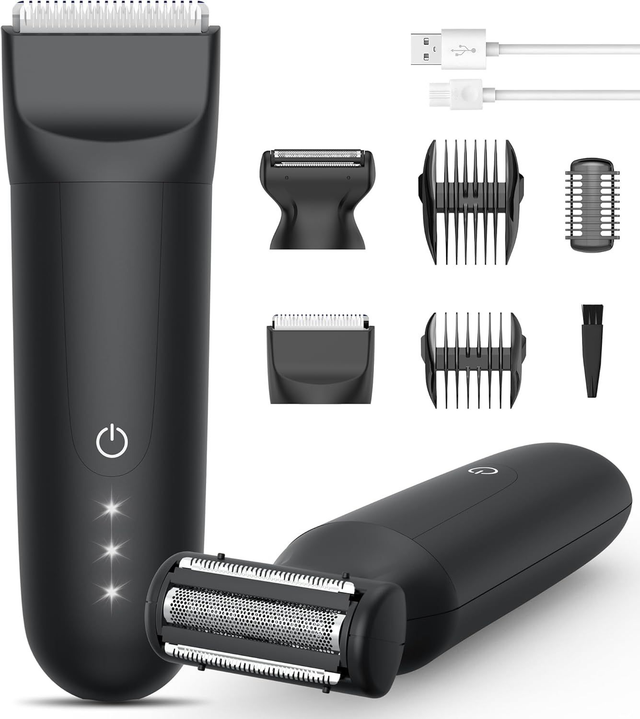 Tondeuse Corps &amp; Zones Intimes Homme – Lames Céramique Étanche IPX7 FANZTECH Rechargeable