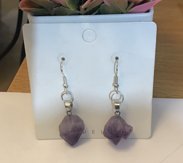 Purple  Dangling Earrings-PUR42