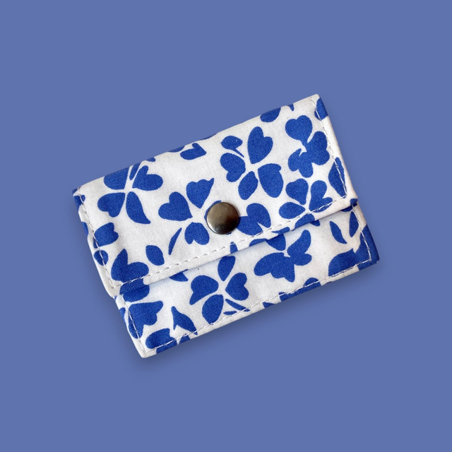 Porte-Carte Trèfle Bleu