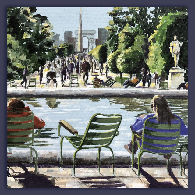 petit tableau Paris 1 20X20 