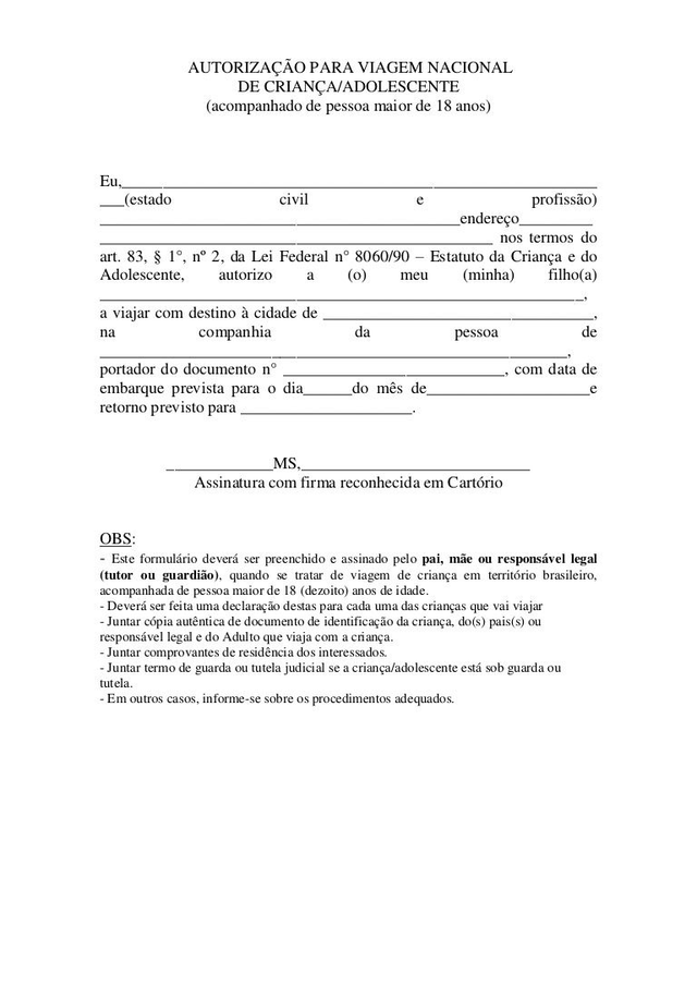 Autorisation de voyage ECA