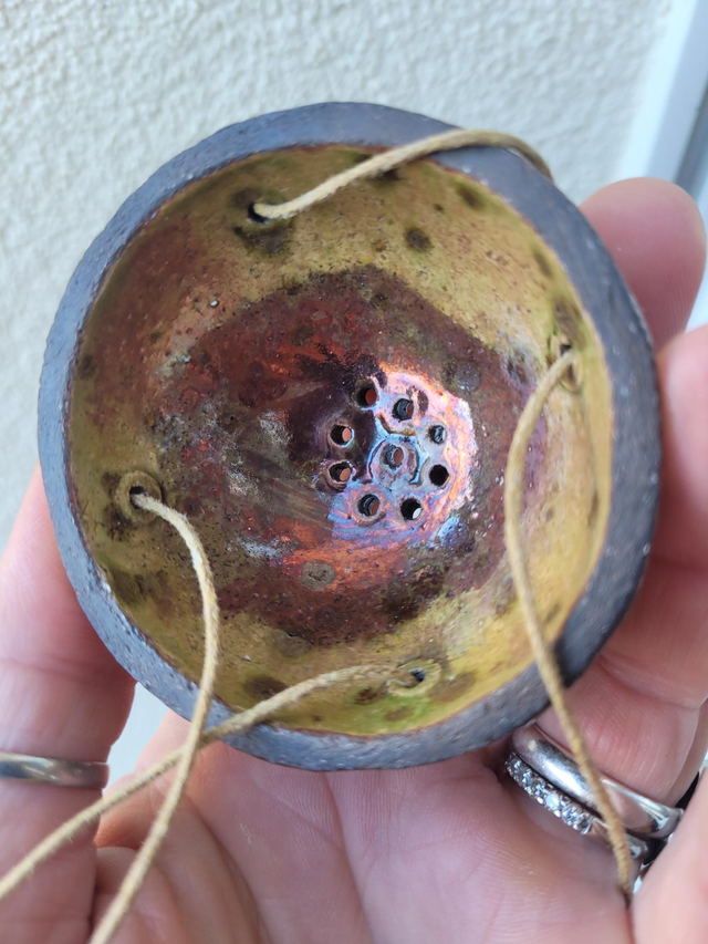Porte-boule de graisse, en céramique, artisanal, fait main