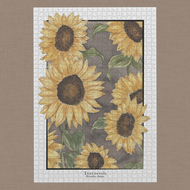 Puzzle 1000 pièces - Vin Nature - Tournesols