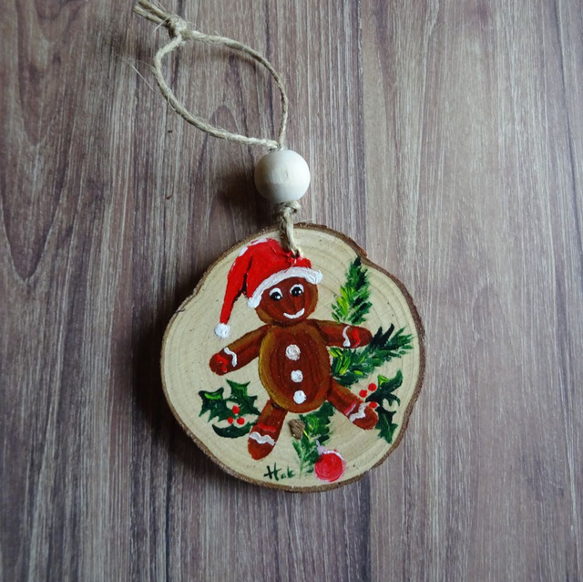 Mini peinture bonhomme en pain d' épices 