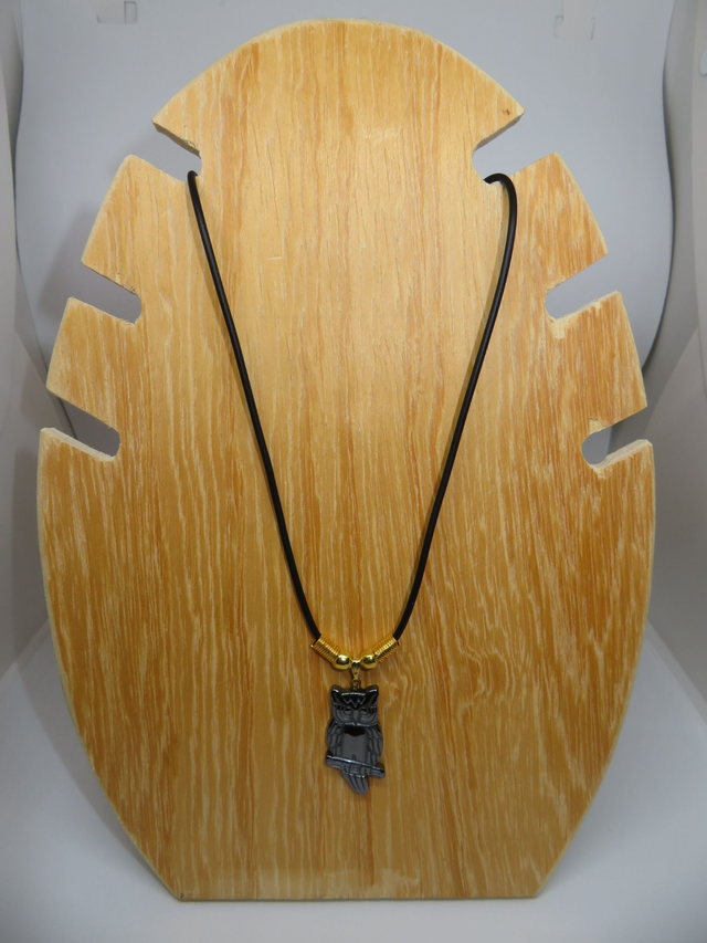 Collier Hématite Hiboux