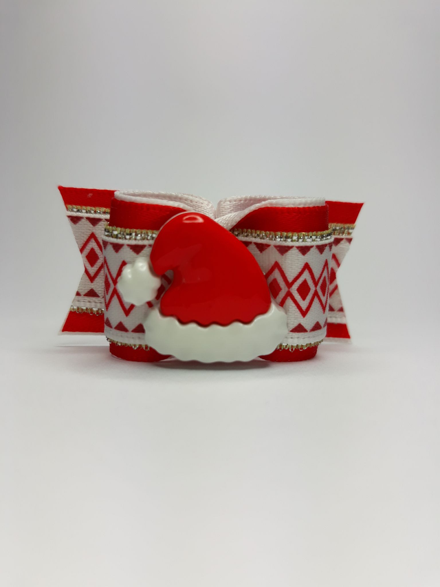 Noeud pour chien fantaisie-bonnet du père Noel