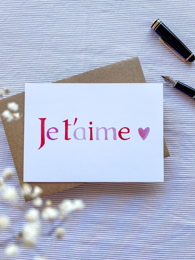 Carte Je t'aime ! 