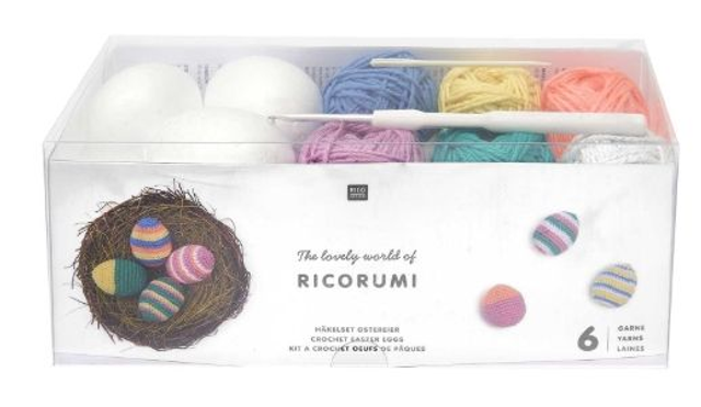 Häkelset Ricorumi Ostereier classic 15 teilig